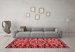 Country Red Washable Rugs