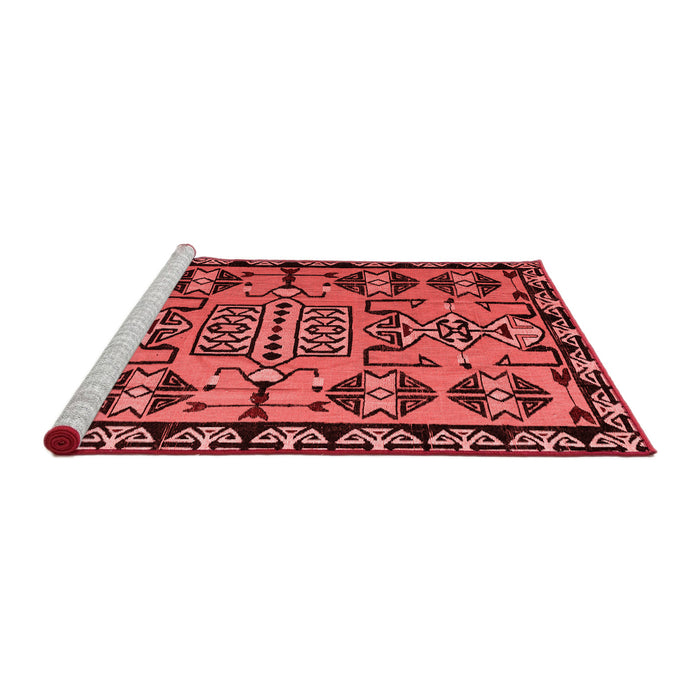 Country Red Washable Rugs