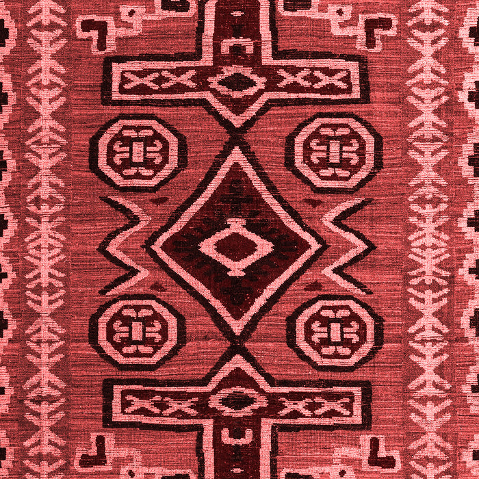 Machine Washable Southwestern Red Country Rug, wshabs4447red