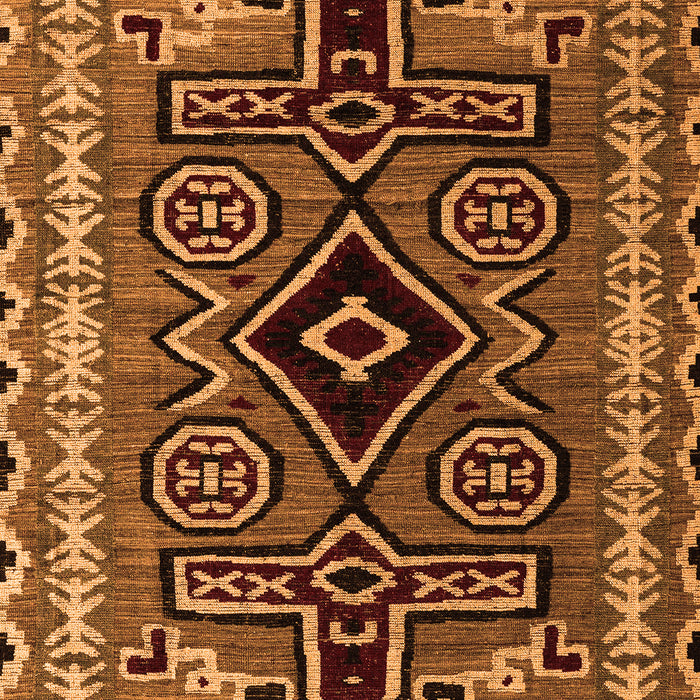 Machine Washable Southwestern Orange Country Area Rugs, wshabs4447org