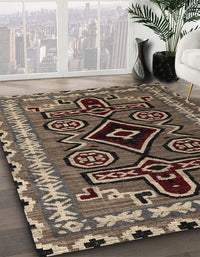 Abstract Bakers Brown Southwestern Rug, abs4447