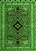 Southwestern Green Country Rug, abs4447grn