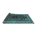 Sideview of Southwestern Light Blue Country Rug, abs4447lblu