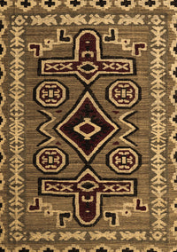 Southwestern Brown Country Rug, abs4447brn