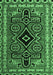 Southwestern Emerald Green Country Rug, abs4447emgrn