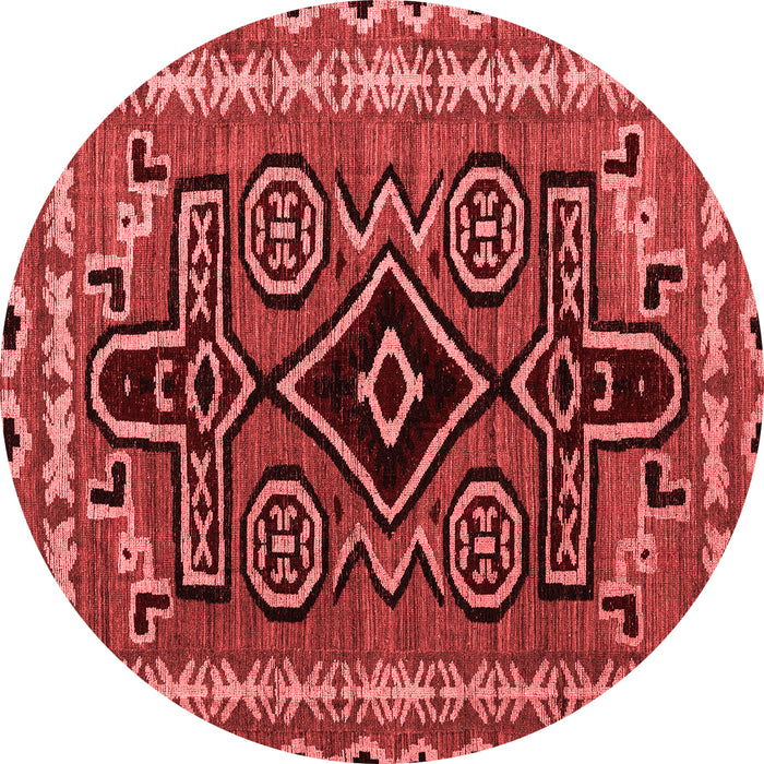 Machine Washable Southwestern Red Country Rug, wshabs4447red