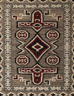 Abstract Bakers Brown Southwestern Rug, abs4447