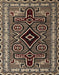 Abstract Bakers Brown Southwestern Rug, abs4447