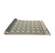 Sideview of Abstract Khaki Green Modern Rug, abs4448