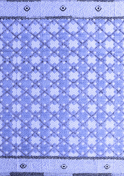 Abstract Blue Modern Rug, abs4448blu