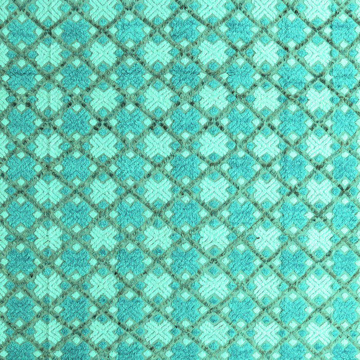 Machine Washable Abstract Turquoise Modern Area Rugs, wshabs4448turq