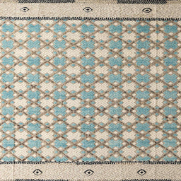 Square Abstract Khaki Green Modern Rug, abs4448