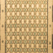 Square Abstract Brown Modern Rug, abs4448brn