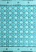 Machine Washable Abstract Light Blue Modern Rug, wshabs4448lblu