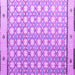 Square Machine Washable Abstract Purple Modern Area Rugs, wshabs4448pur