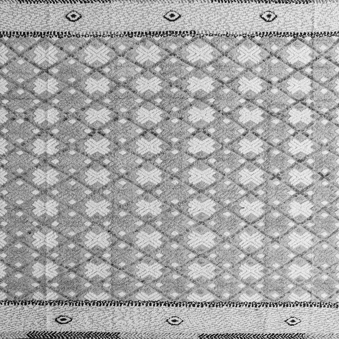 Square Machine Washable Abstract Gray Modern Rug, wshabs4448gry
