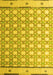 Abstract Yellow Modern Rug, abs4448yw