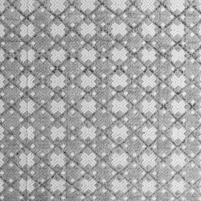 Machine Washable Abstract Gray Modern Rug, wshabs4448gry