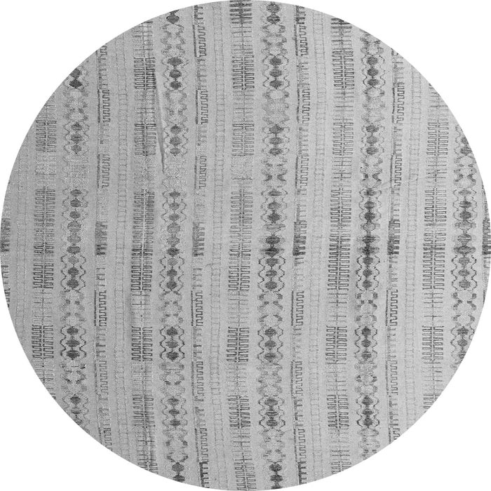 Round Machine Washable Abstract Gray Modern Rug, wshabs4449gry