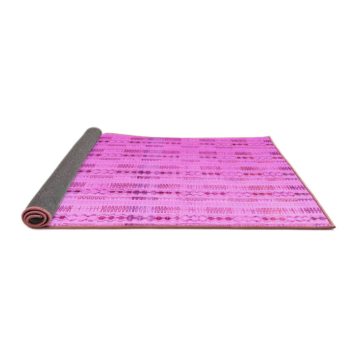 Sideview of Abstract Pink Modern Rug, abs4449pnk