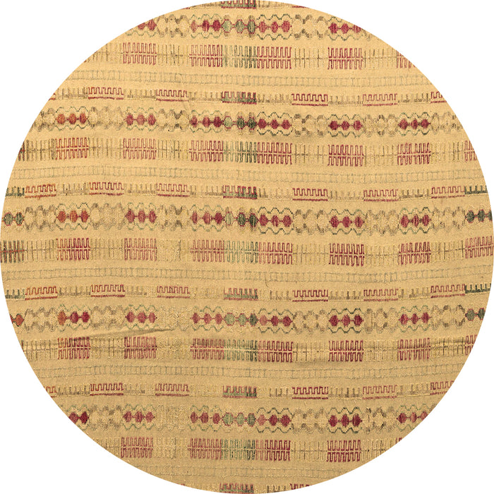 Round Machine Washable Abstract Brown Modern Rug, wshabs4449brn