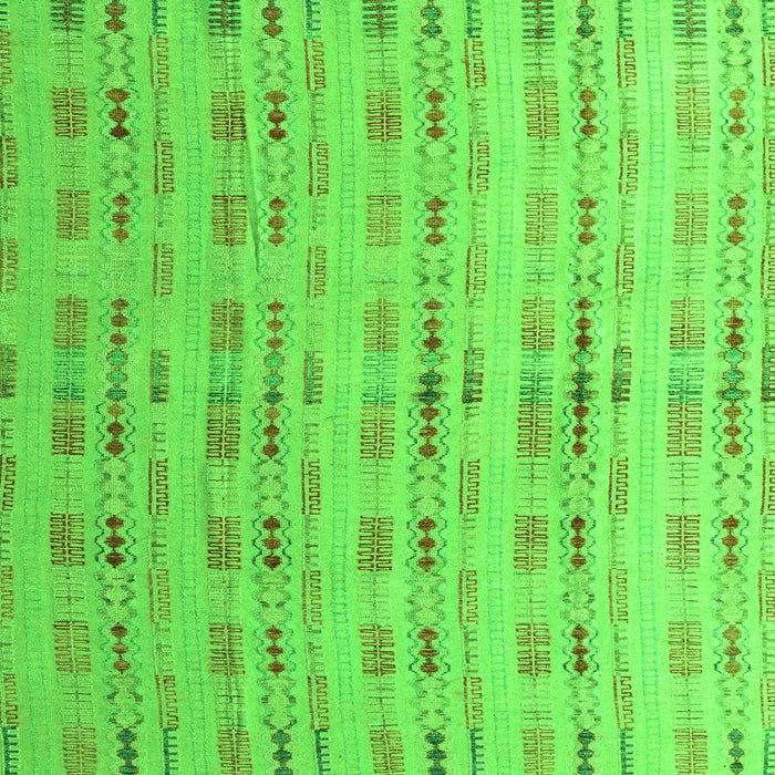 Square Machine Washable Abstract Green Modern Area Rugs, wshabs4449grn