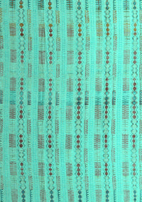 Abstract Turquoise Modern Rug, abs4449turq