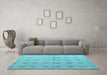 Machine Washable Abstract Light Blue Modern Rug in a Living Room, wshabs4449lblu