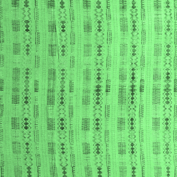 Square Abstract Emerald Green Modern Rug, abs4449emgrn