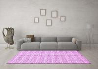 Machine Washable Abstract Purple Modern Rug, wshabs444pur