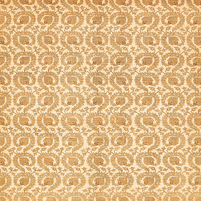 Square Abstract Orange Modern Rug, abs444org