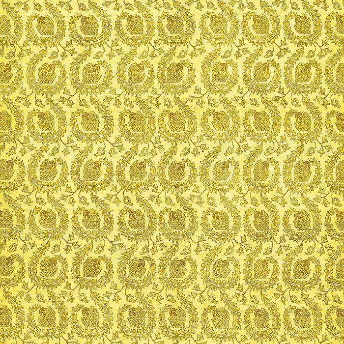 Machine Washable Abstract Yellow Modern Rug, wshabs444yw