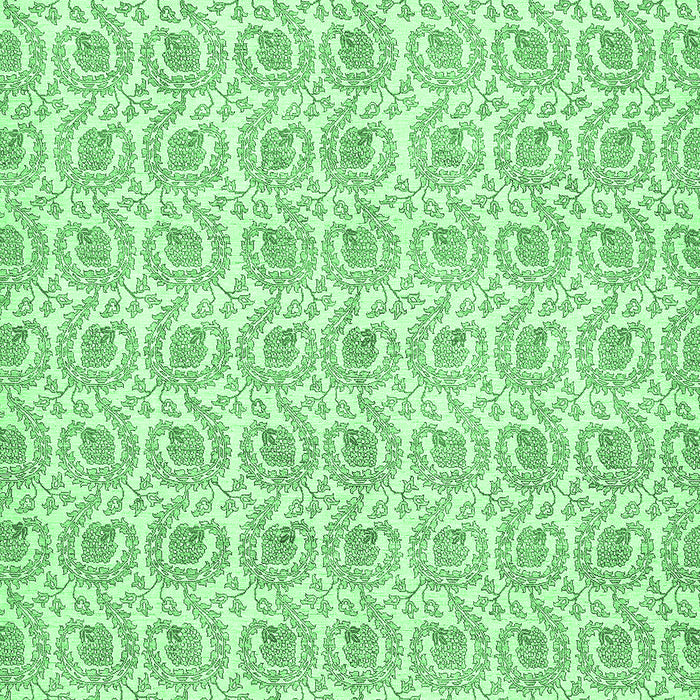 Abstract Emerald Green Modern Rug, abs444emgrn