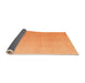 Sideview of Abstract Orange Modern Rug, abs4450org