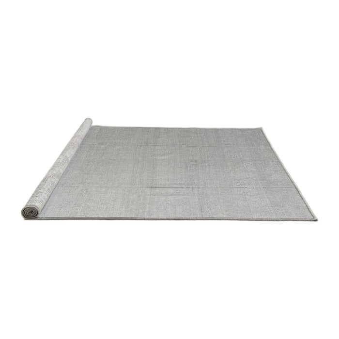 Sideview of Machine Washable Abstract Gray Modern Rug, wshabs4450gry