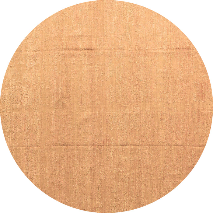 Round Abstract Brown Modern Rug, abs4450brn