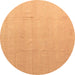 Round Abstract Brown Modern Rug, abs4450brn