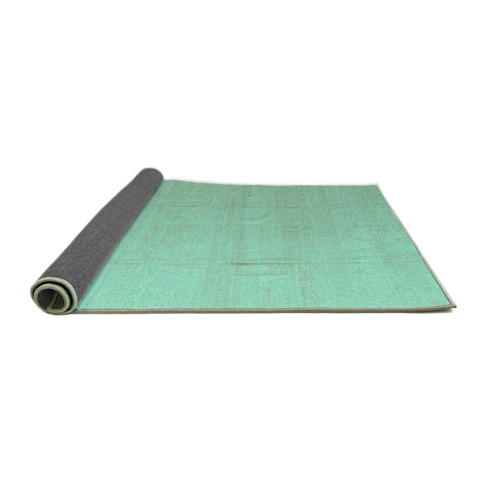 Sideview of Abstract Turquoise Modern Rug, abs4450turq