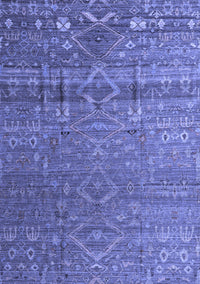 Abstract Blue Modern Rug, abs4451blu