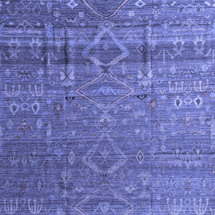 Abstract Blue Modern Rug, abs4451blu
