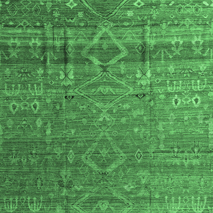Abstract Emerald Green Modern Rug, abs4451emgrn