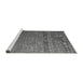 Sideview of Machine Washable Abstract Gray Modern Rug, wshabs4451gry