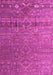 Machine Washable Abstract Pink Modern Rug, wshabs4451pnk