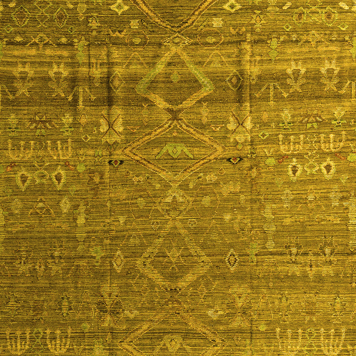 Machine Washable Abstract Yellow Modern Rug, wshabs4451yw