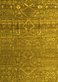 Abstract Yellow Modern Rug, abs4451yw