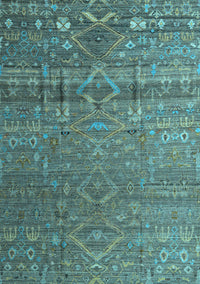 Abstract Light Blue Modern Rug, abs4451lblu