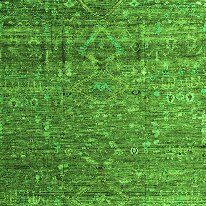 Machine Washable Abstract Green Modern Area Rugs, wshabs4451grn