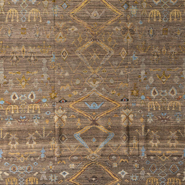 Abstract Reddish Brown Modern Rug, abs4451