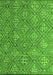 Machine Washable Abstract Green Modern Area Rugs, wshabs4452grn