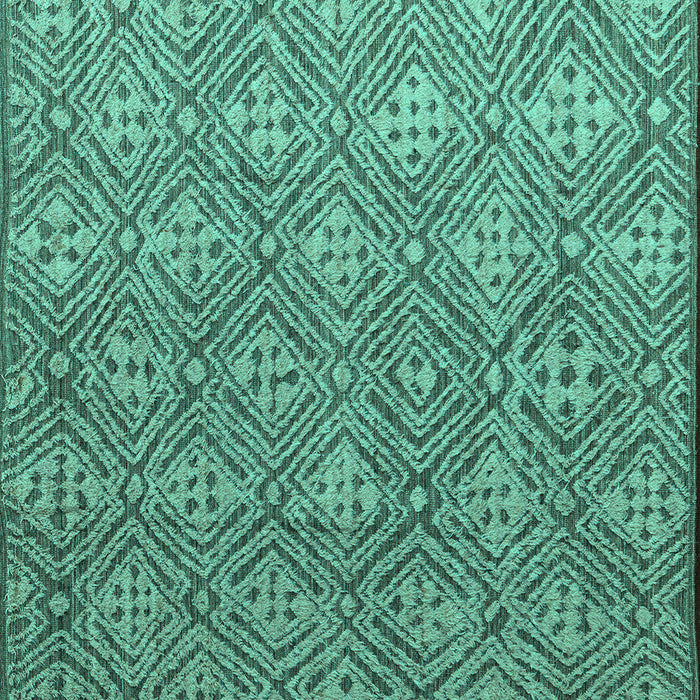 Square Abstract Turquoise Modern Rug, abs4452turq